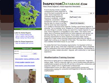 Tablet Screenshot of inspectordatabase.com